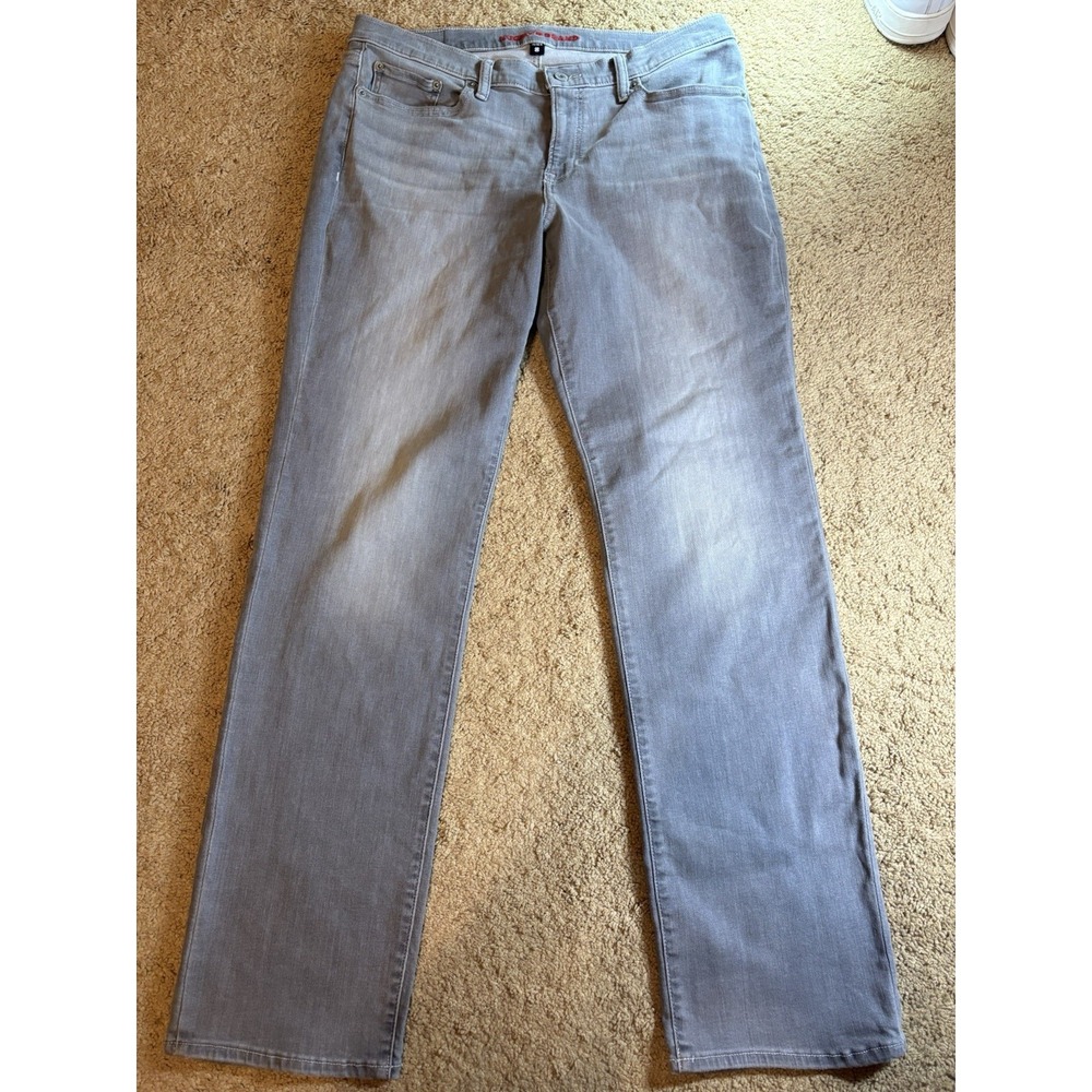 Lucky Jeans Women's‎ Size 14/32R Gray Denim Straight Leg Mid Rise 90's Preppy